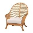 thumbnail image 1 of bali & pari Lisabon Bohemian Light Honey Rattan Arm Chair, 1 of 6
