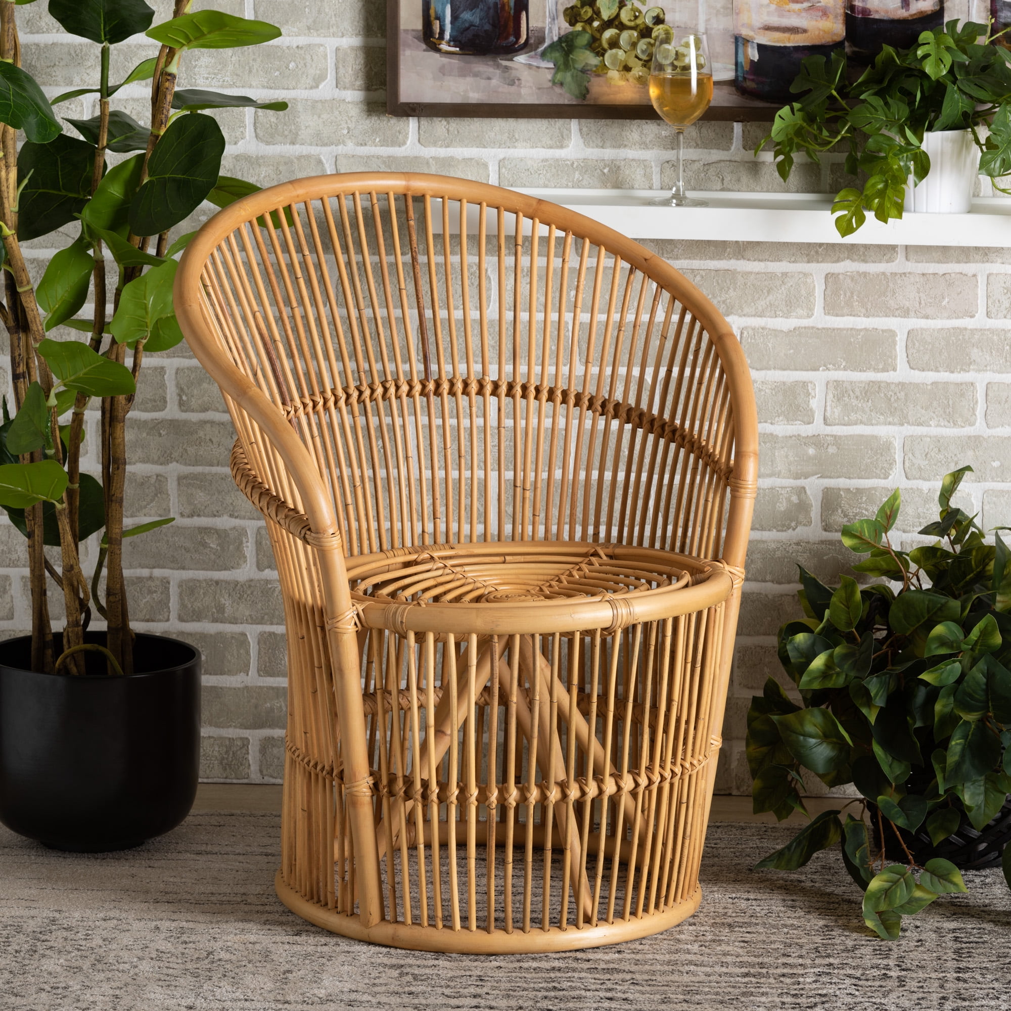 bali & pari Lounge Chair, Brown