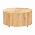 thumbnail image 1 of bali & pari Miami Bohemian Light Honey Rattan Coffee Table, 1 of 14