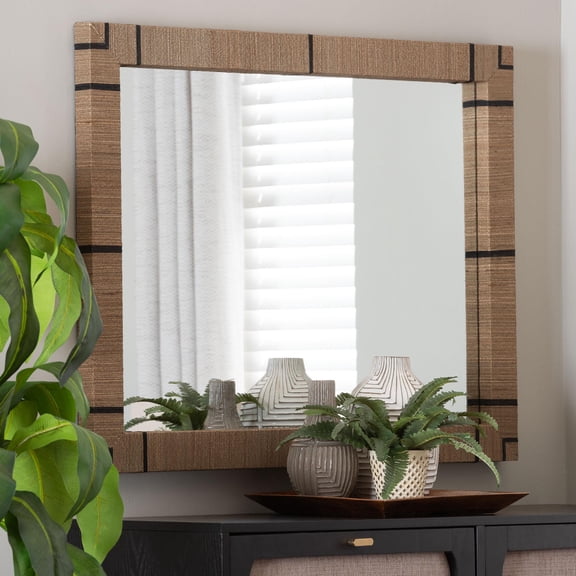 bali & pari Mirai Boho Mirror, Rectangle, Natural