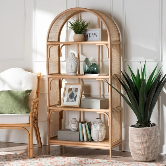 bali & pari Natania Boho Display Shelf, Natural