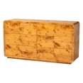 thumbnail image 1 of bali & pari Netra Modern and  Natural Real Burl Wood 6-Drawer Dresser, 1 of 11