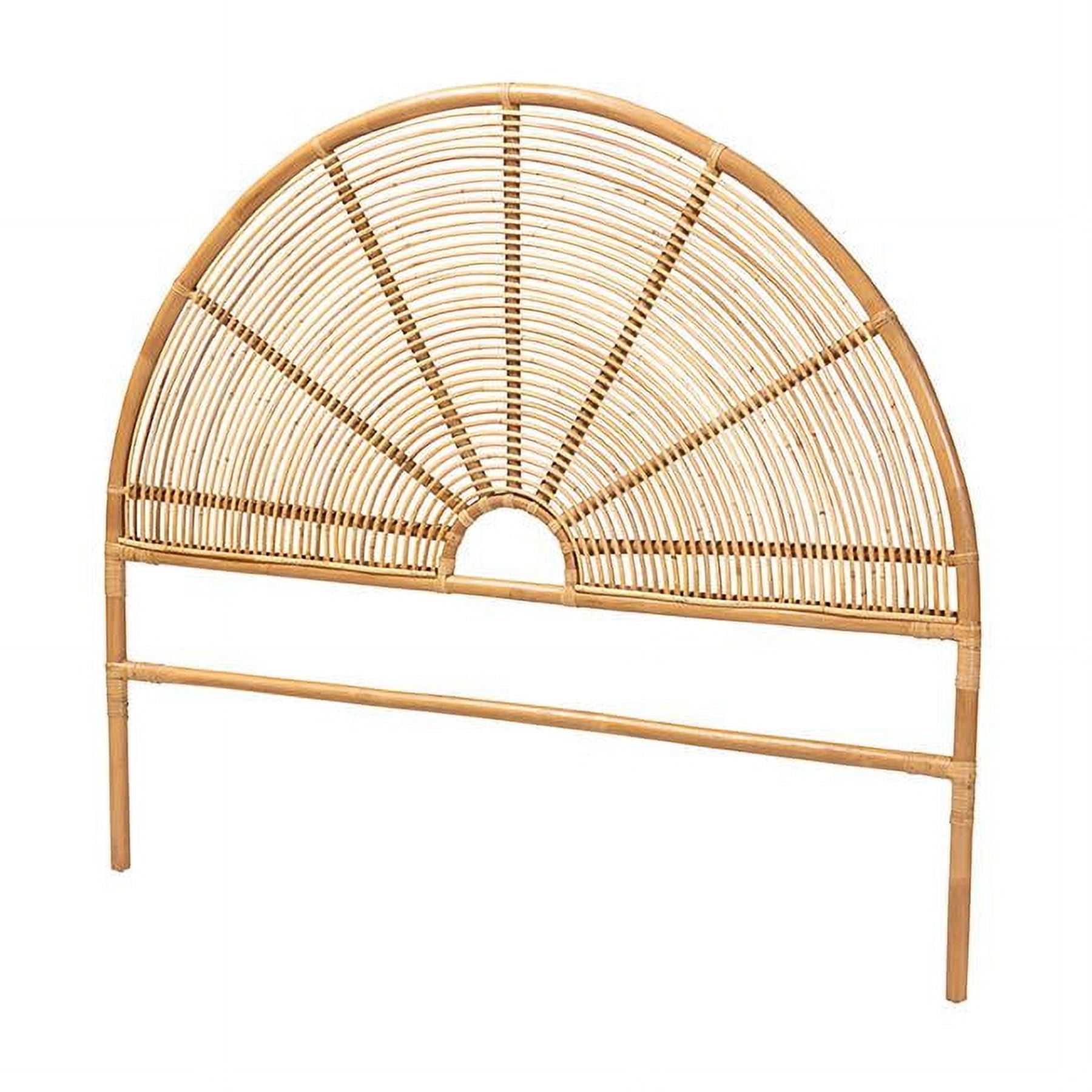 Nina Bohemian Honey Rattan Queen Size Headboard