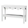 thumbnail image 1 of bali & pari Nolan Natural Grasscloth Console Table Two-Tier Entryway Table, 1 of 8