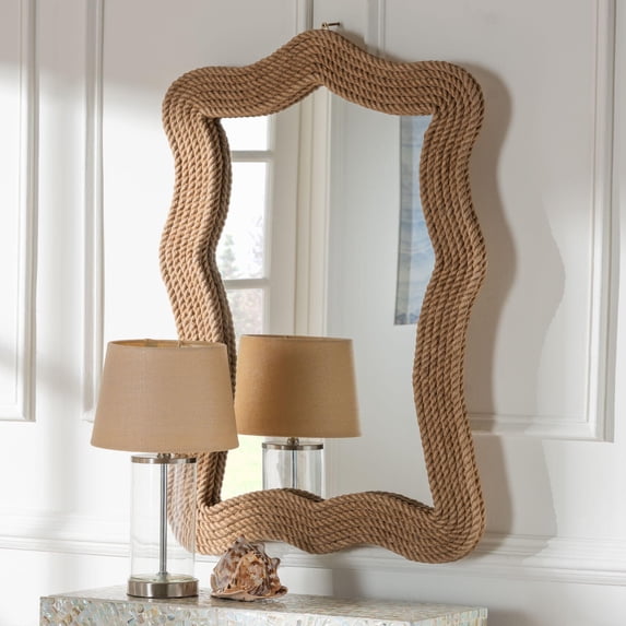 bali & pari Quiana Coastal Mirror, Natural