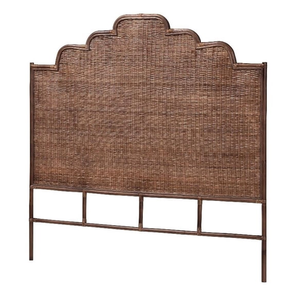 bali & pari Raphaela Natural Rattan Standalone Headboard Panel Headboard King