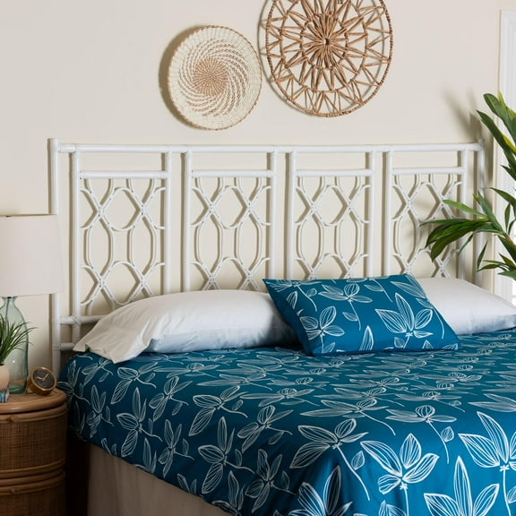 bali & pari Sampson Boho Standalone Headboard, King, White