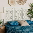 thumbnail image 1 of bali & pari Sampson Boho Standalone Headboard, Queen, White, 1 of 6