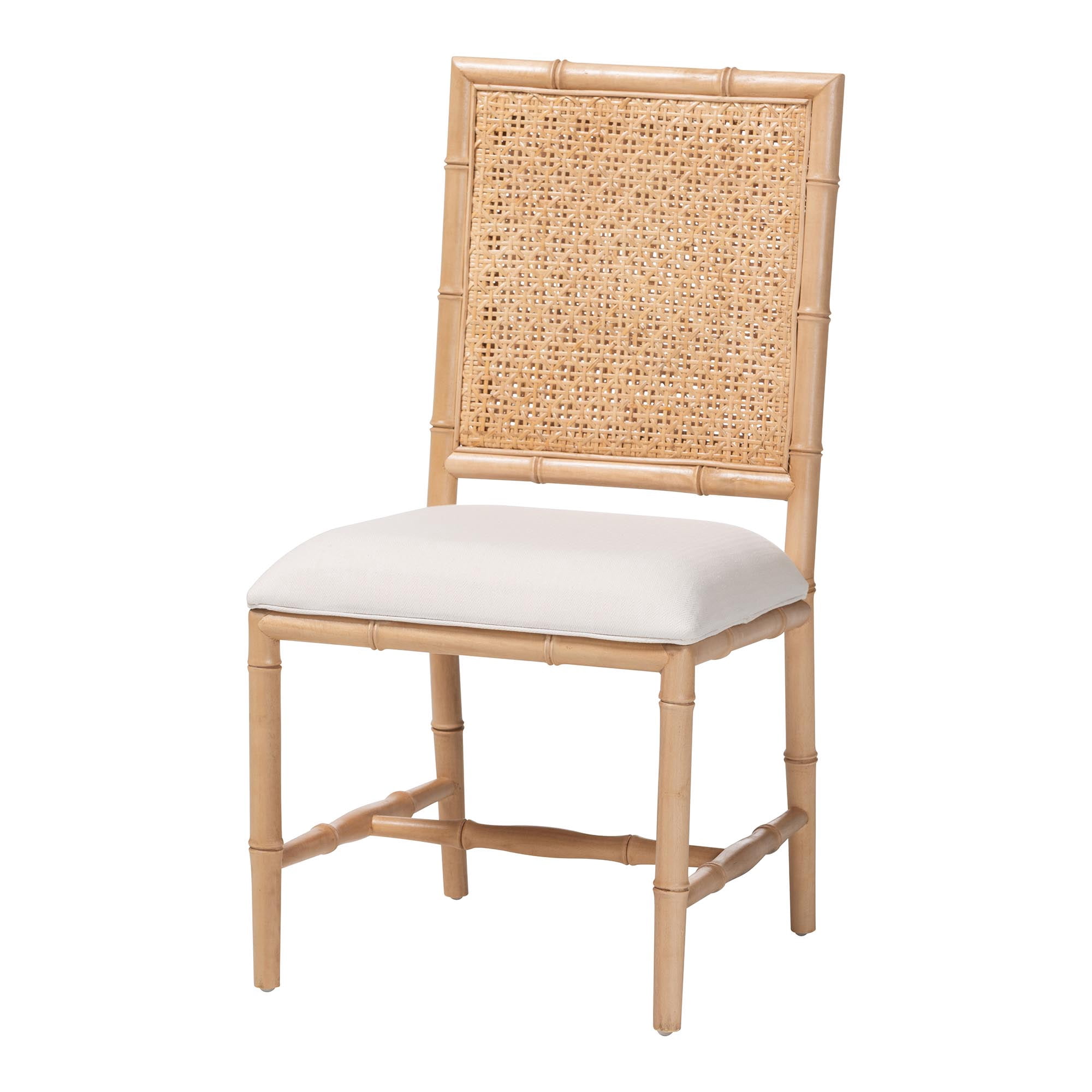bali & pari Sandy Boho Dining Chair, Dining Height, Acacia Brown