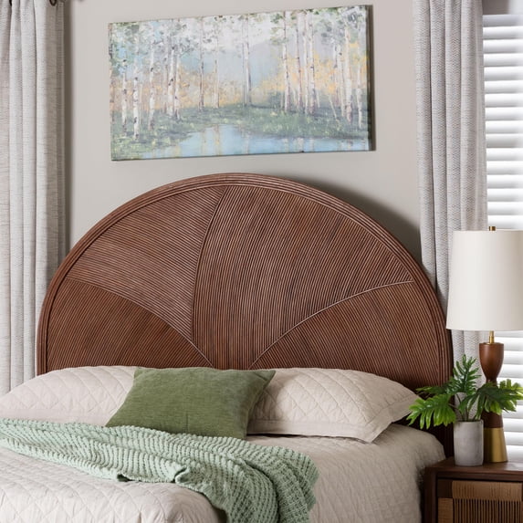 bali & pari Seana Boho Standalone Headboard, King, Dark Brown