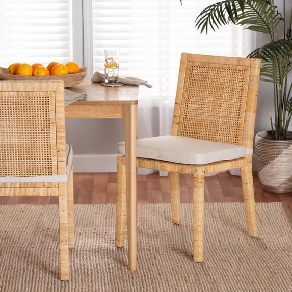bali & pari Sofia Dining Chair, Natural