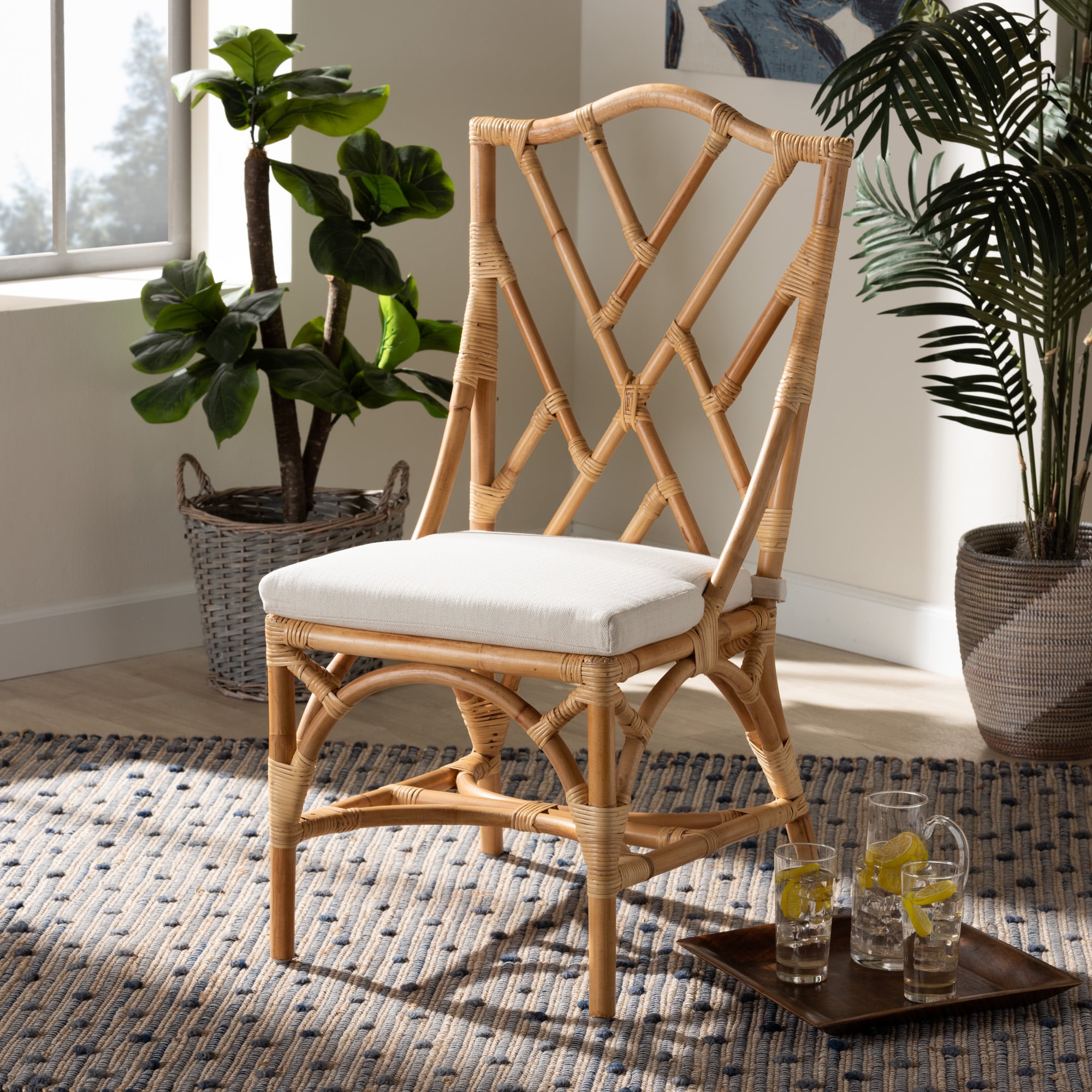 bali & pari Sonia Club Chair, Natural
