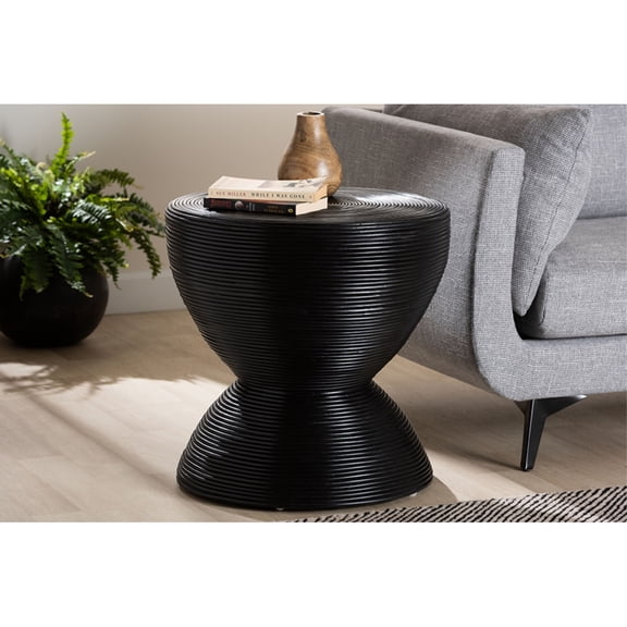 bali & pari Tokyo Laminated Natural Rattan Side Table