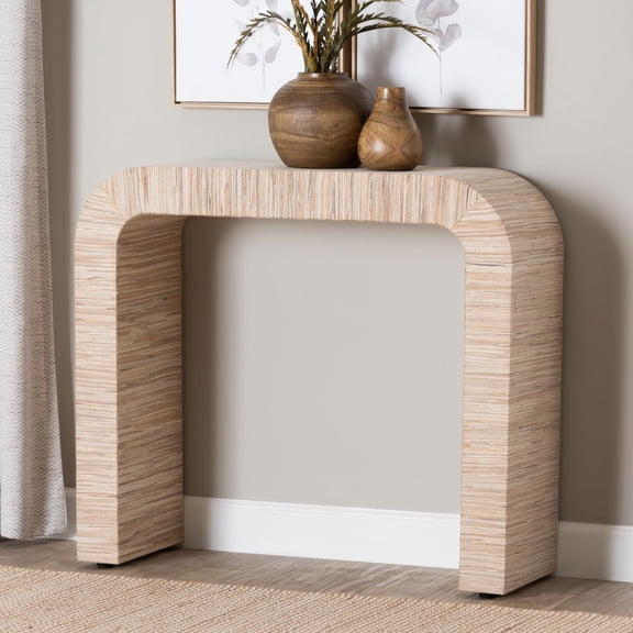 bali & pari Yareli Boho Console Table, Natural