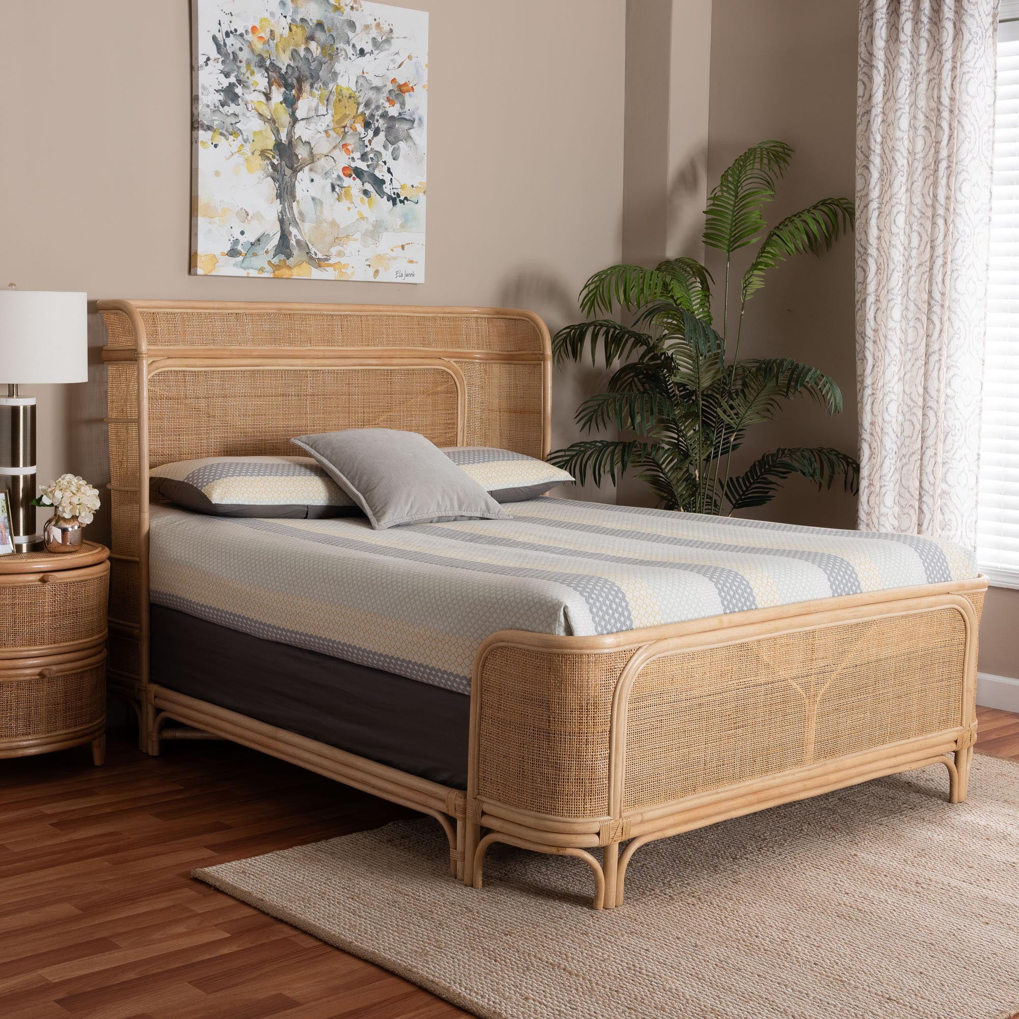 bali & pari pari Boho Bed, Queen, Natural