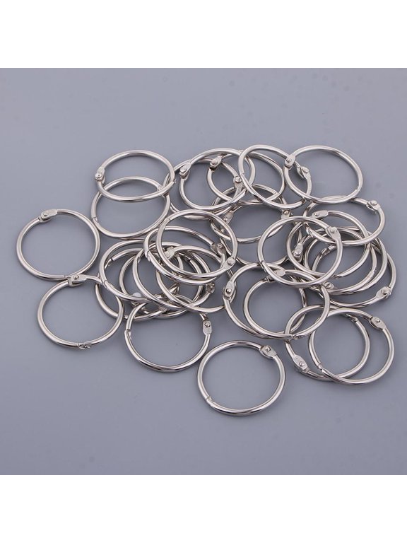 10 Pieces Loose Leaf Binder Rings Spiral Metal Book Rings Split Key Rings Openable Rings Secure Locking Easy Function Suitable for Journals Personal 32mm