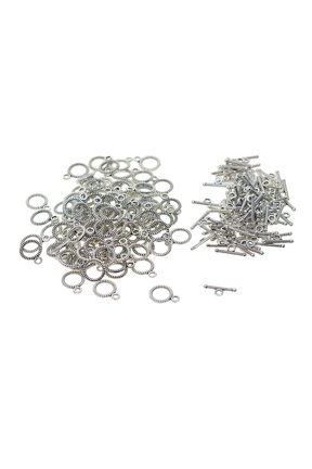 100 Bracelet Toggle Clasps, DIY Craft Jewelry Making In Findings For Making Bracelets, Anklets, Neckalces