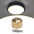 thumbnail image 1 of balikha 100 Pieces M4 Screw Caps for Light Fixture Iron Decorative for Ceiling Light Gold, 1 of 9