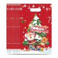 thumbnail image 1 of balikha 10Pcs Christmas Gift Bag Christmas Treat Bag Multifunctional Decoration Goody Bag Tote Bag for Presents Festival Xmas Biscuit C, 1 of 9