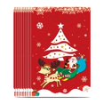 thumbnail image 1 of balikha 10Pcs Christmas Gift Bag Christmas Treat Bag Multifunctional Decoration Goody Bag Tote Bag for Presents Festival Xmas Biscuit E, 1 of 9