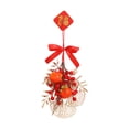thumbnail image 1 of balikha 2025 Chinese New Year Hanging Ornament DIY Kit Spring Festival Hanging Decoration Lucky Charm for Wall Porch Door Shop Window Persimmon, 1 of 9