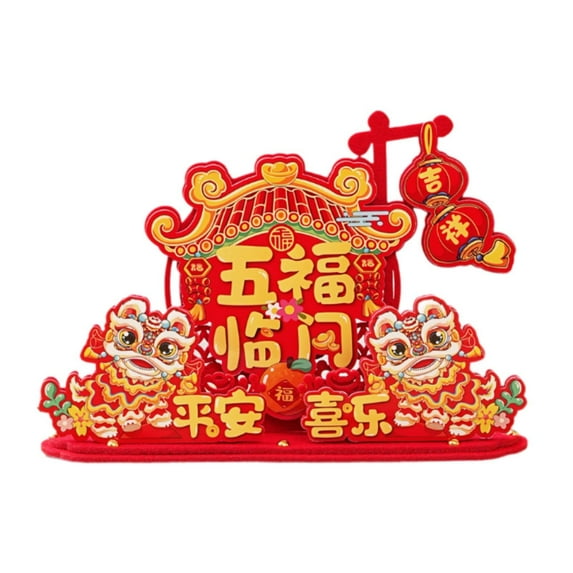 balikha 2025 Snake Year Ornament Chinese Blessing Words Photo Prop Gift Chinese Lunar Year Decoration Spring Festival Decor for Hotel C