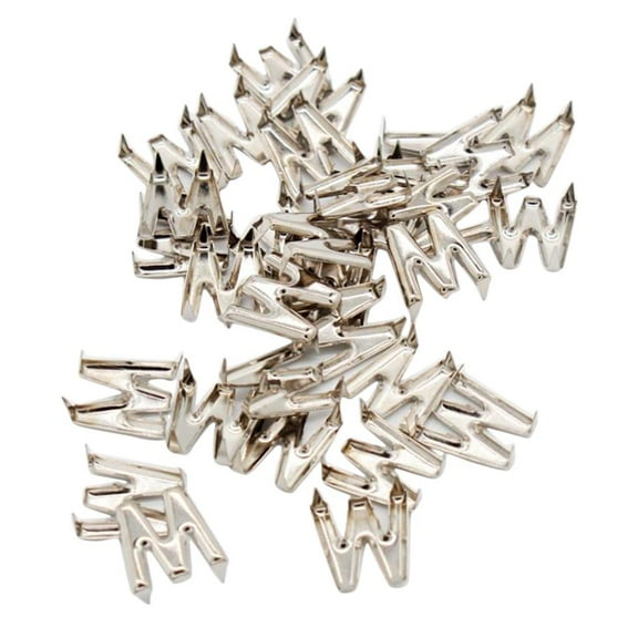 balikha 30 Pcs Letters Rivets Metal DIY Studs Rivets Studs Metal Rivets Alphabet M W N Z P J Rivet Ornament Decorating - Silver, M M
