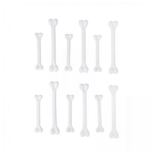 balikha 3x 12Pcs Halloween Bones Props Decorations Costume Accessories,Indoor Simulation Skeleton Bones Cosplay for Home Garden Birthday