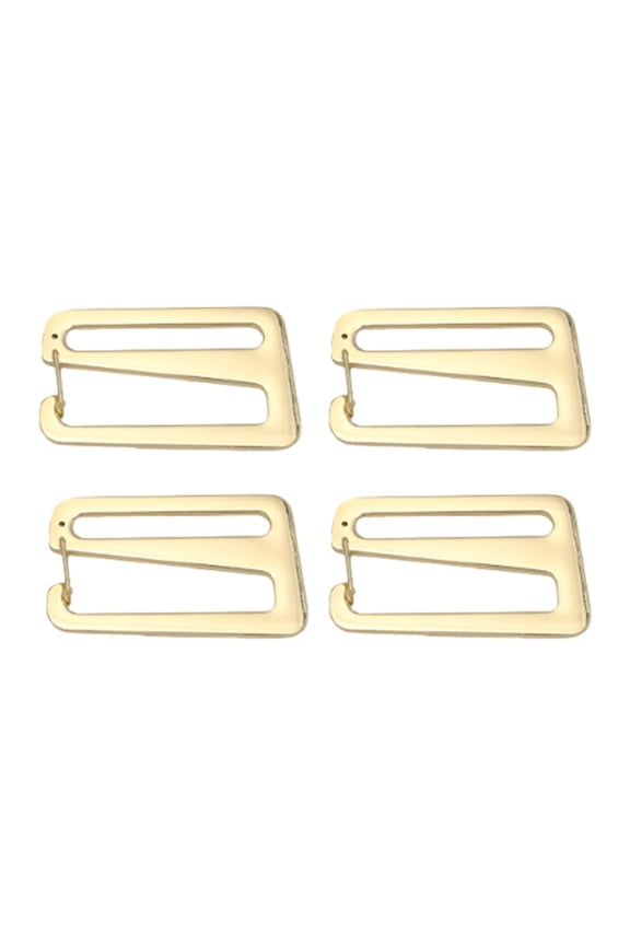 4 Pieces Strap Belt Buckle with Open Hook Hook Clip Quick Release Metal G Hooks Buckles Clips for Hiking Bags Gold