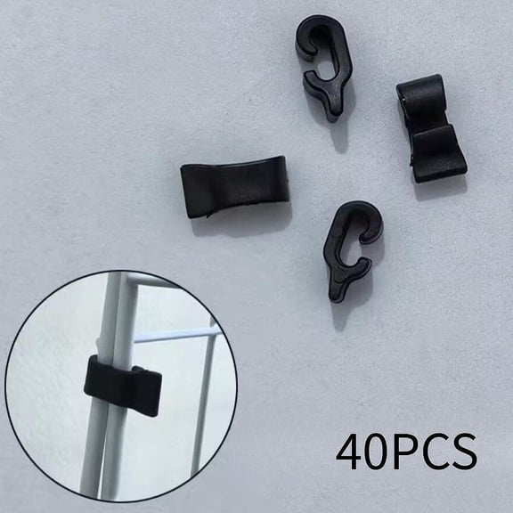 balikha 40 Pieces Crate Door Buckles Cage Connection Buckles Heavy Duty Wire Clips Connector Clamp PP Material Suitable for Pet Enclosure DIY Projects Home