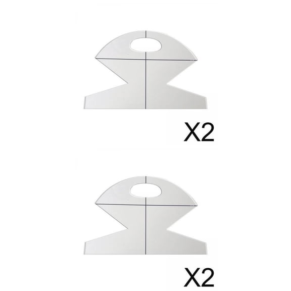 balikha 4pcs Acrylic Bowl Wrap Basket Template for Sewing Patchwork Ruler