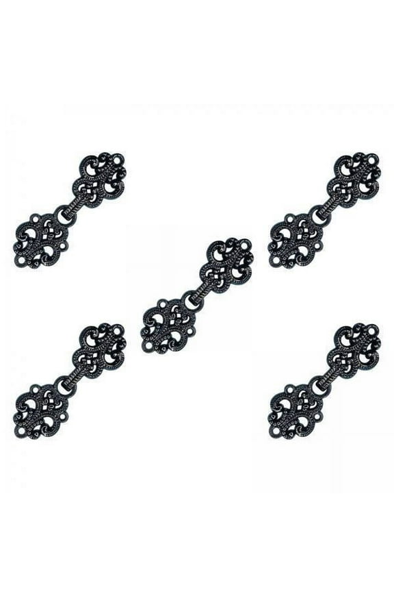 4x5Pcs Cloak Clasp Fasteners Clasp Closure Buttons for Costumes Sweater Outfit Black