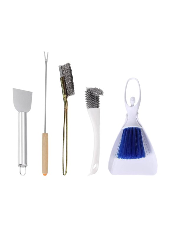 5 Pieces Bird Cage Cleaner Cleaning Spade Bird Cage Cleaning Tools Bird Droppings Remover Small Broom for Perch Stand Parrot