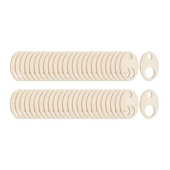 balikha 50 Pieces Wood Thread Drops Cross Stitch Thread Organization Lightweight Thread Storage Floss Drops for Home Crafts Projects