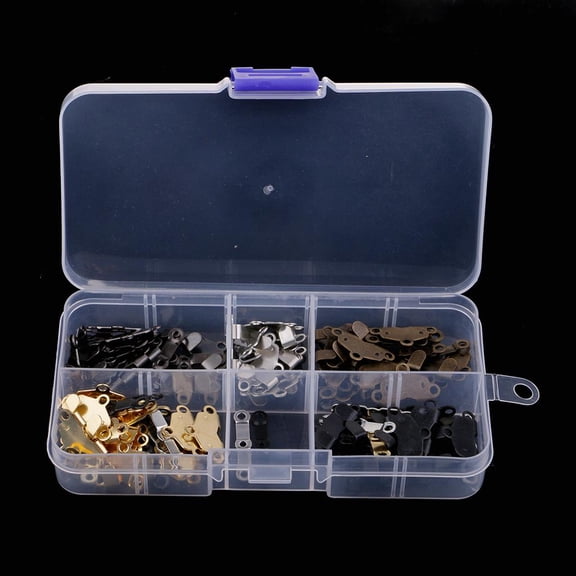 balikha 50 Sets Assorted Colours Metal Sewing Sew-on Hooks Eyes Closure For Sewing Accessories