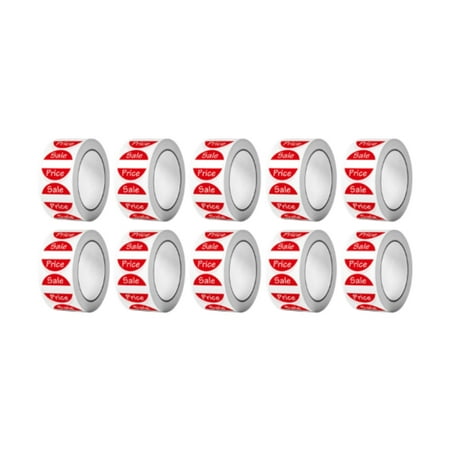 balikha 5000Pcs Price Stickers Round Price Stickers Self Price Labels Inventory Management Stickers for Supermarket Commercial Market