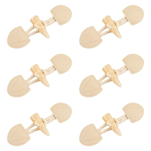 balikha 6 Sets Sew on Toggle Buttons Fashionable DIY Sewing Accessories for Coat Sweater D