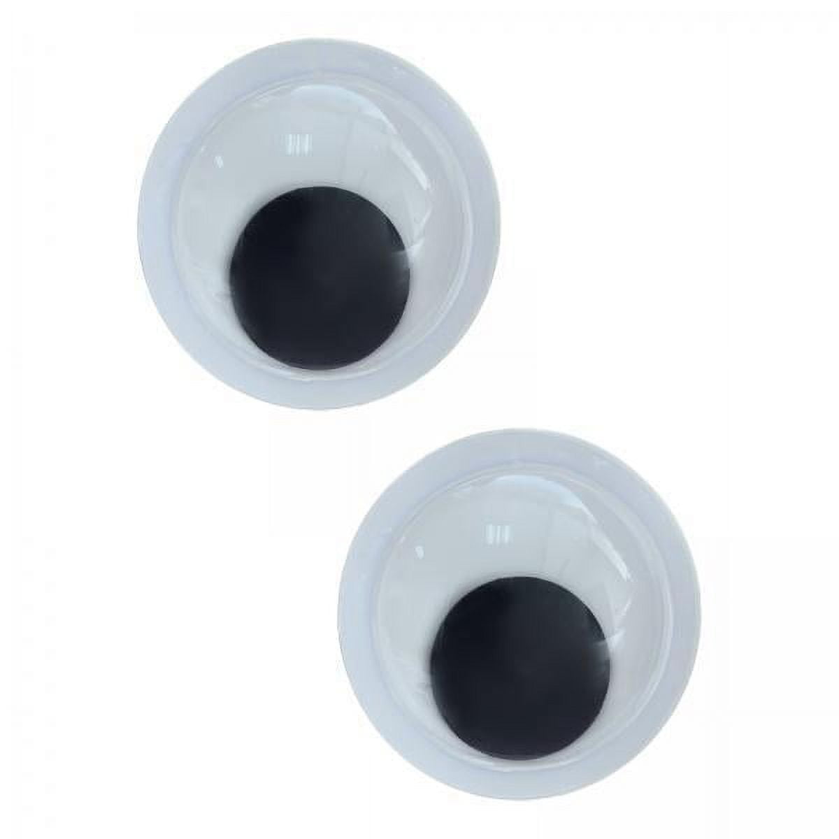 balikha 6x 2 Pieces Googly Wiggle Eyes Sticky Eyes Handmade Movable 3D Effect Decoration Stick Moving Eyes for Crafts New Year Puppets