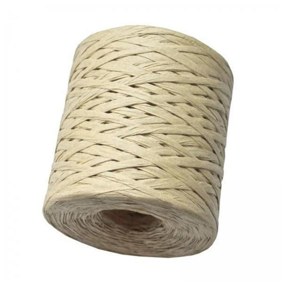 balikha 6x200M Paper Raffia Ribbon Cord Craft Twine Rope String Craft DIY Beige