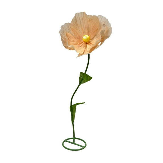 balikha Artificial Giant Flower Wedding Giant Flower Elegant Lifelike 3D Paper Flower Decoration for Party Banquet Nursery Wall Decor Light Champagne