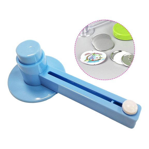 balikha Badge Making Round Cutting Tool DIY Arts Circular Cutting for Films Cardboard blue