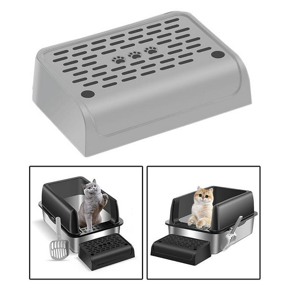 balikha Cat Litter Case Footboard Cat Litter Ramp Portable Easy to Pedal Step Stool for Pet Litter Tray Bedroom Indoor Cats