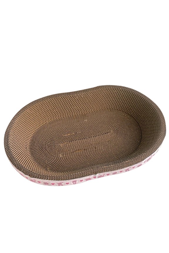 Cat Scratcher Cardboard Corrugated Paper Scratch Pad Pet Training Toy Board Nest Play Activity Center Lounge Bed Sleeping Bed 57 cm