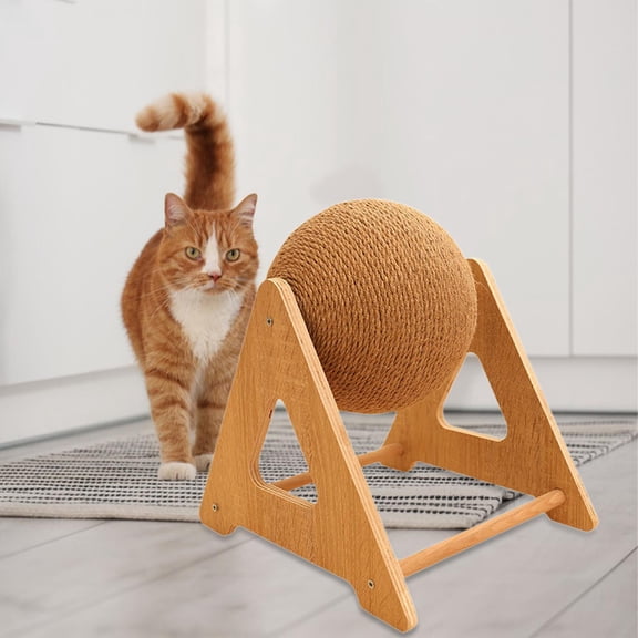 balikha Cat Scratcher Toy Versatile Scratching Ball for Home Indoor Cats Living Room Small