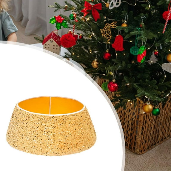 balikha Christmas Tree Collar Party Favors Supplies Unique Christmas Tree Decoration L Golden L
