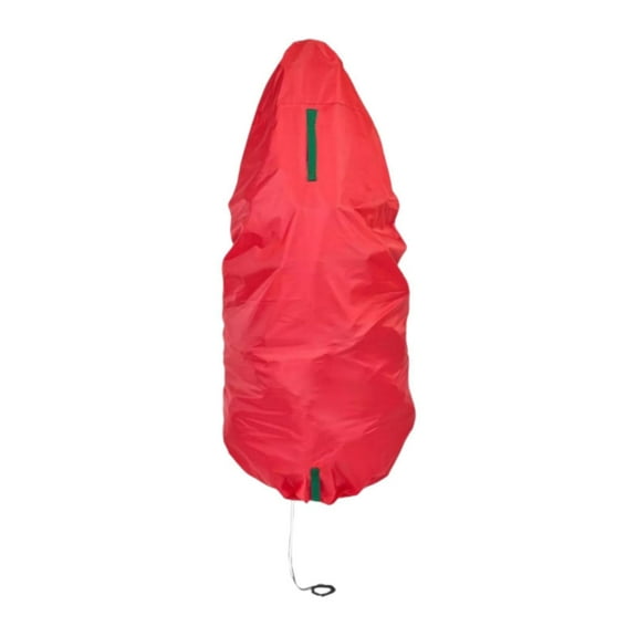 balikha Christmas Tree Storage Bag Container Oxford Cloth Heavy Duty Party Accessories Dustproof Convenient Vertical Xmas Storage Bag Red 5FT