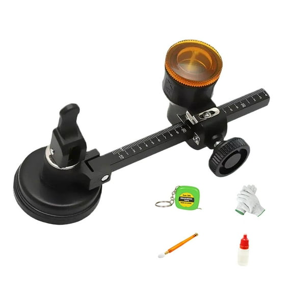 balikha Circular Glass Cutter Tile Cutter Aluminum Alloy Hand Tool Adjustable Round Heavy Duty Glass Circle Cutter Glass Cutting Tool Cutting 300MM