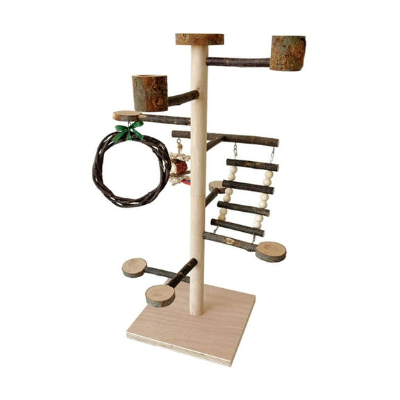 balikha Cockatoos Desktop Holder Bird Perch Rack Sturdy Pet Supplies Bird Tree Stand Parrot Perches Eating Multipurpose Parrot Stand