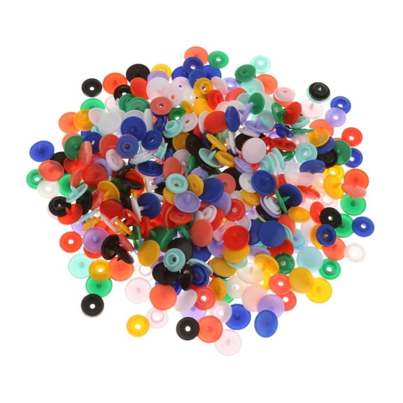 balikha Colorful Resin Plastic Snap Button Fasteners, Punch for Clothing, Diaper, Bibs, , Towel, Nappies, Pads T5 (Size 20), 100pcs