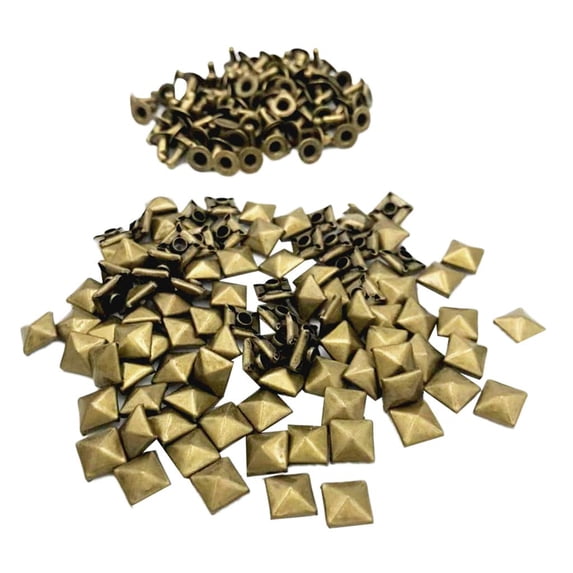 balikha Craft Rivets Pyramid Square Rivets 6 7 8 12mm - 12mm - Walmart.com